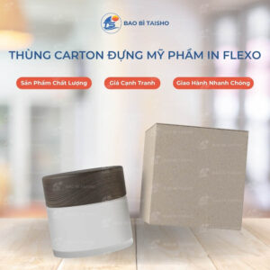 Thùng carton đựng mỹ phẩm in flexo