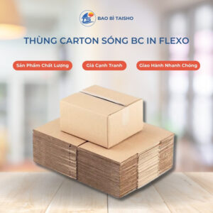 Thùng carton SÓNG BC in flexo
