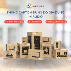 Thùng Carton Đựng Đồ Gia Dụng In Flexo