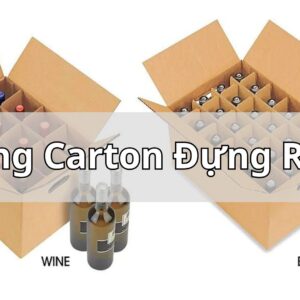 Thùng Carton Đựng Rượu