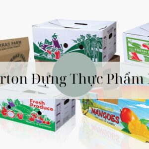 Hộp Carton Đựng Thực Phẩm Hữu Cơ