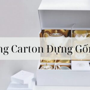 Thùng Carton Đựng Gốm Sứ