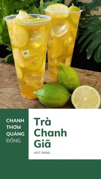 Bài viết quảng cáo trà trái cây - Trà chanh giã tay 